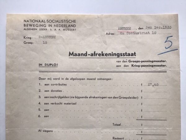 Monthly Statement NSB Arnhem - Image 3