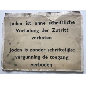 Juden Zutritt verboten