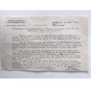 Wartime Assessment of A.A. Cohen