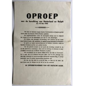 Call May 1940, NL & Belgium
