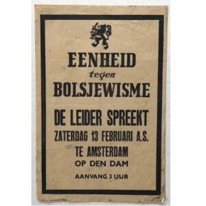 Mussert Speech Pamphlet