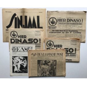 Lot of Belgian newspapers, pre-war