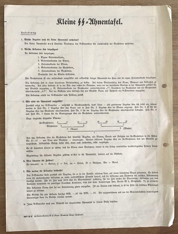 SS Ancestry Form - Image 2