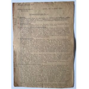 Kommandaturbefehl, Assen