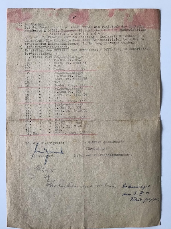 Kommandaturbefehl, Assen - Image 4