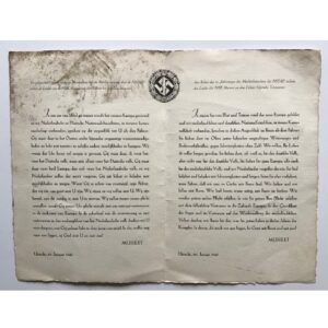 Mussert Telegram to Hitler