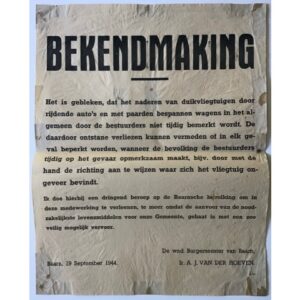 Jabo Warning Poster – Baarn