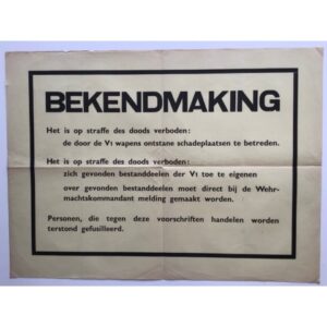V1 Warning Poster