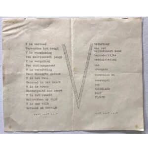 Resistance Flyer with V Sign