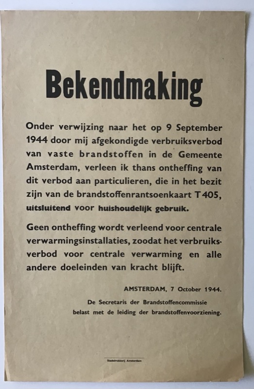 Amsterdam Fuel Restriction Poster - Image 2