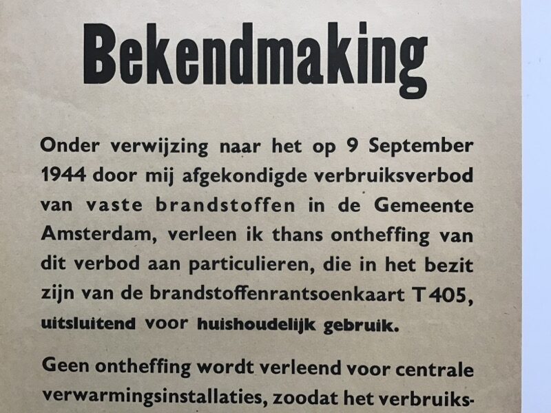 Amsterdam Fuel Restriction Poster - Image 3