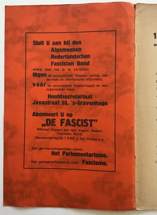 Dutch Fascism Brochure – 1933 - Image 4