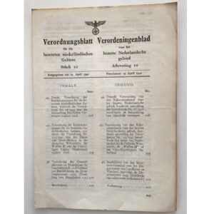 Verordnungsblatt No 10, Waffen-SS