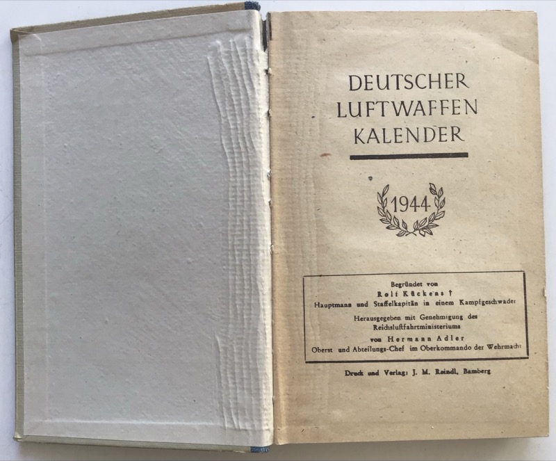 Deutscher Luftwaffen Kalender 1944 - Image 4