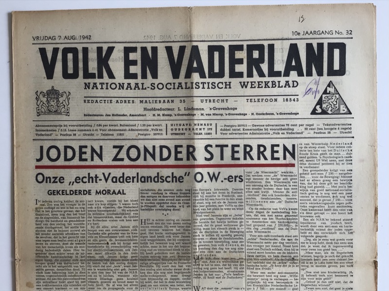 Volk en Vaderland – 7 August 1942 - Image 2