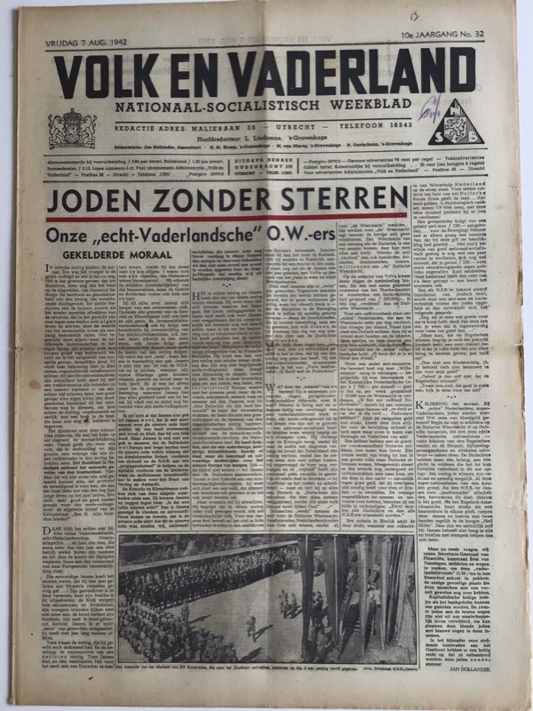 Volk en Vaderland – 7 August 1942 - Image 3
