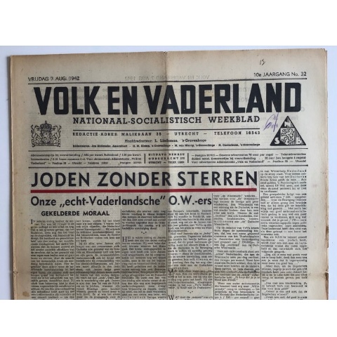 Volk en Vaderland – 7 August 1942