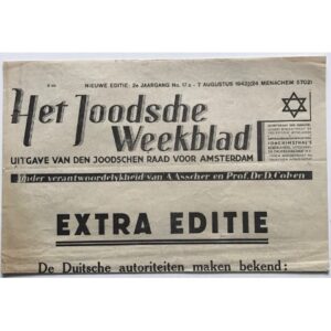 Joodsche Weekblad – Extra Edition