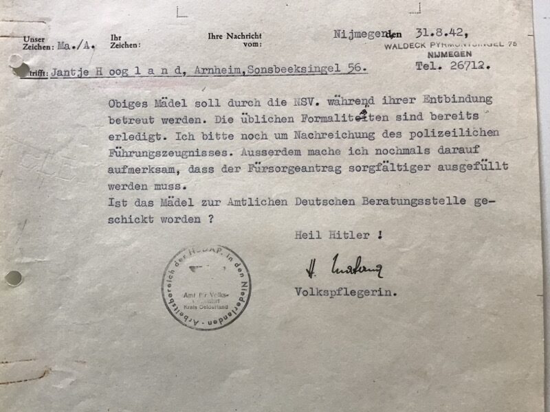 NSDAP Letter Arnhem - Image 4