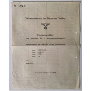 WHW Collection List – Arnhem