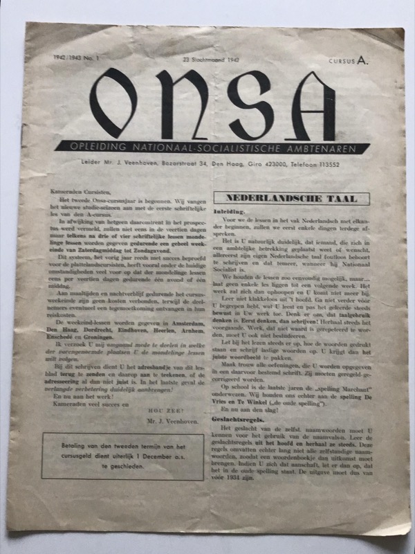 ONSA, 1942/3, no 1 - Image 2