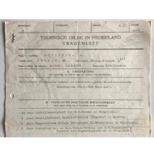 Technical Career in Wartime Berlin